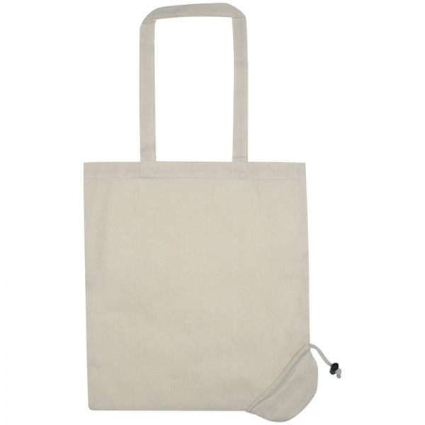 Logo trade advertising products image of: Foldable cotton bag KLEHOLM