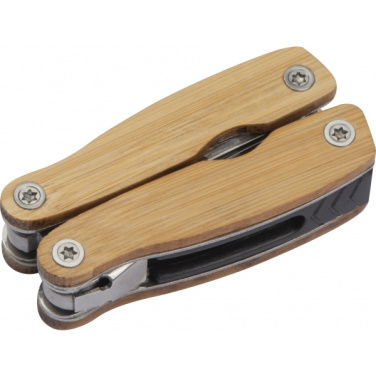 Logotrade promotional giveaway picture of: Multifunction tool bamboo LEEDS