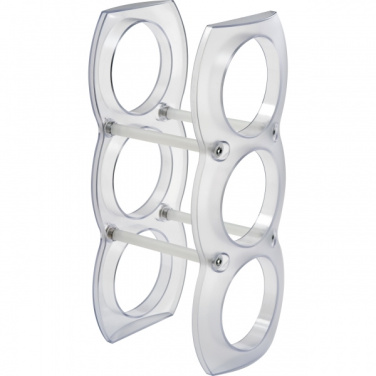 Logo trade promotional merchandise picture of: Plastic wine rack MONTEGO BAY