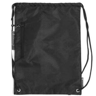 Logo trade promotional item photo of: Drawstring bag NUNAVUT Schwarzwolf