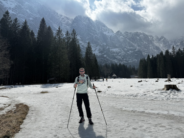 Logotrade advertising products photo of: Trekking poles DENALI Schwarzwolf