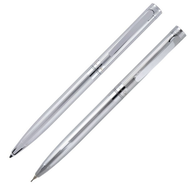 Logo trade promotional gifts image of: Writing set ballpoint pen & pencil RENEE Pierre Cardin
