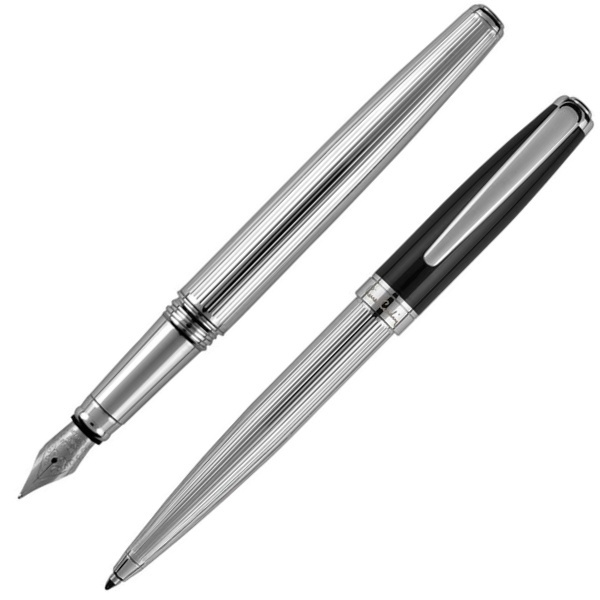 Logotrade promotional product picture of: Writing set ballpoint pen & fountain pen CHRISTOPHE Pierre Cardin