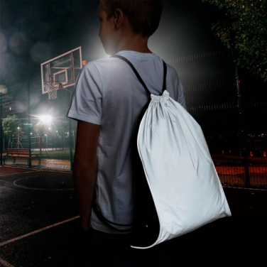 Logo trade corporate gifts picture of: Drawstring bag DENISON Schwarzwolf