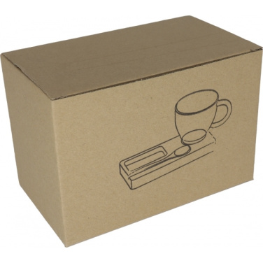 Logotrade promotional merchandise photo of: Tray with cup and spoon FORMOSA 150 ml