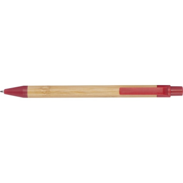 Logo trade promotional gifts image of: Wheatstraw and bamboo ballpen HALLE