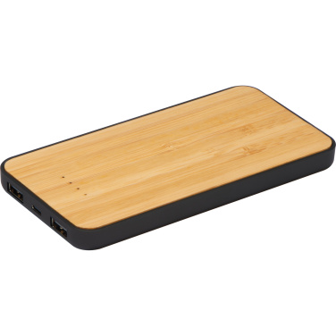 Logo trade promotional gifts picture of: Wireless charger and powerbank 8000 mAh MILAN