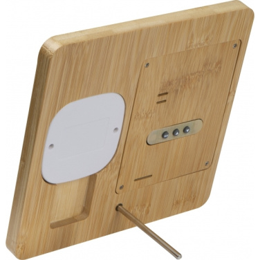 Logo trade advertising products image of: Bamboo weather station GRANADA