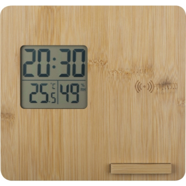Logotrade corporate gift picture of: Bamboo weather station GRANADA