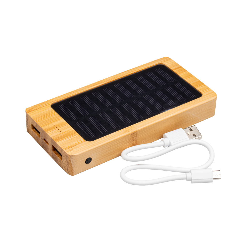 Logotrade promotional giveaway picture of: Bamboo power bank BAKERSFIELD