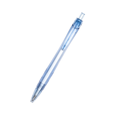 Logo trade promotional merchandise image of: Transparent ballpen GLASGOW