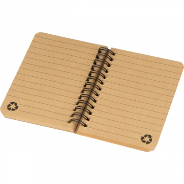 Logo trade promotional merchandise photo of: A6 notebook PHOENIX