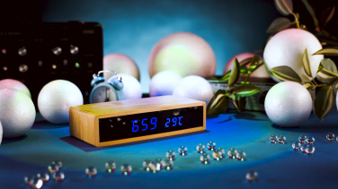 Logo trade promotional products picture of: Desk clock TRONDHEIM