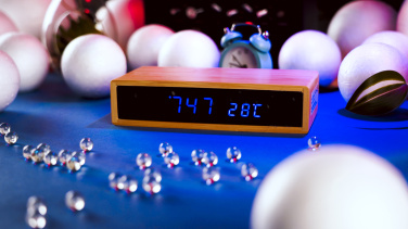 Logo trade promotional giveaways picture of: Desk clock TRONDHEIM