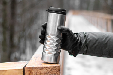 Logotrade promotional item image of: Thermal stainless steel mug SANTANDER 500 ml