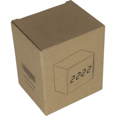 Logo trade promotional merchandise picture of: Desk clock CHARLESTON