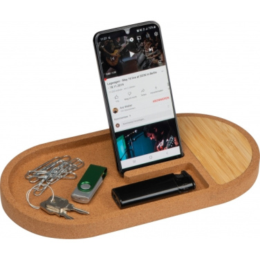 Logo trade promotional gift photo of: Desk organiser with charging station LANCASTER
