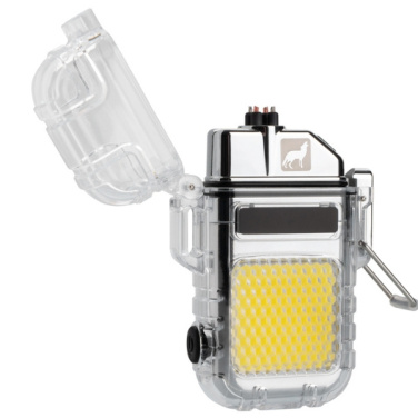 Logotrade business gift image of: Electrical lighter CALBUCO Schwarzwolf