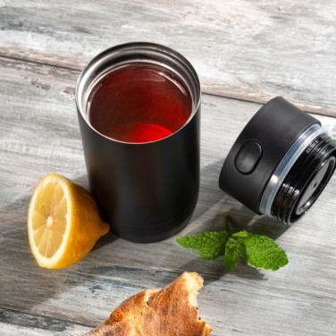 Logotrade business gift image of: Thermo mug ADRASAN 240 ml Schwarzwolf