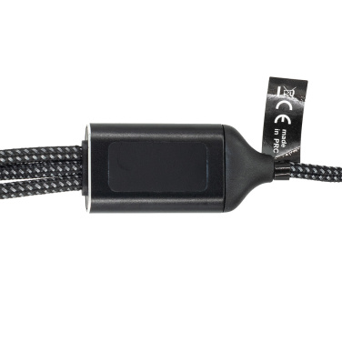 Logo trade advertising product photo of: 3 in 1 cable with elighted logo Pierre Cardin