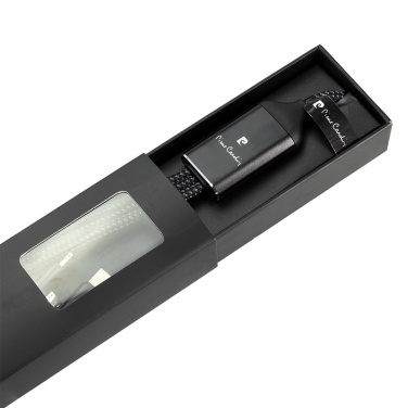 Logotrade promotional gift picture of: 3 in 1 cable with elighted logo Pierre Cardin