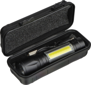 Logo trade promotional gifts picture of: Rechargeable flashlight Tokyo