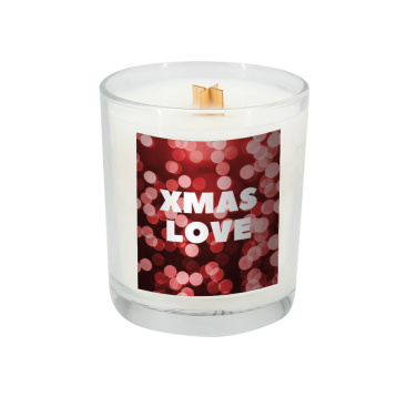Logo trade promotional merchandise photo of: Soy candle 190g Christmas love