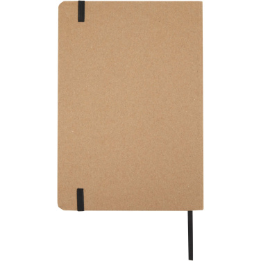 Logo trade promotional gifts image of: Holm A5 stone paper hard cover notebook with lined pages