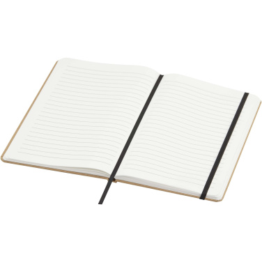 Logo trade promotional products picture of: Holm A5 stone paper hard cover notebook with lined pages