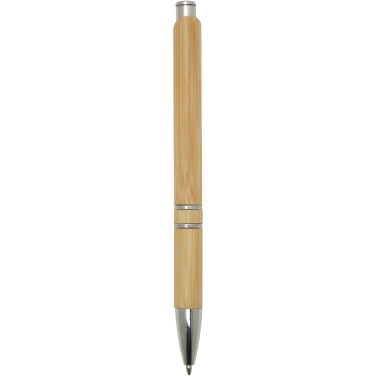 Logotrade advertising products photo of: Wicker bamboo ballpoint pen