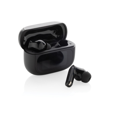 Logo trade business gift photo of: Airtune RCS recycled plastic ANC earbuds with touch screen