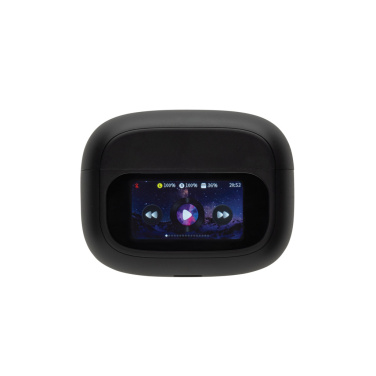 Logotrade promotional gift image of: Airtune RCS recycled plastic ANC earbuds with touch screen