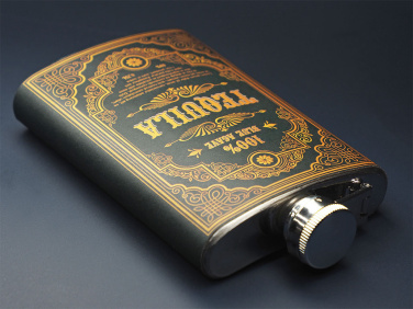 Logo trade promotional merchandise picture of: Hip flask 426131