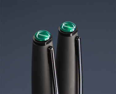 Logo trade promotional merchandise picture of: Agate stone Pen set 1289036