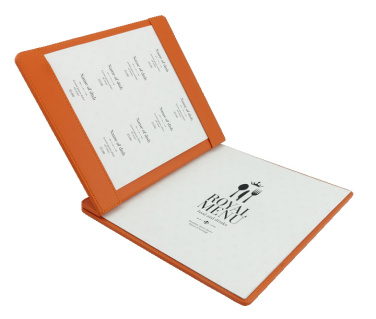 Logo trade promotional merchandise image of: Menu cover 1085119