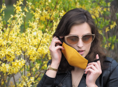 Logotrade corporate gift picture of: VENUS PRO cotton face mask with a pocket an HEPA filter 1378165