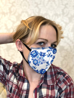 Logotrade promotional item picture of: ZEFIR cotton face mask 1400165