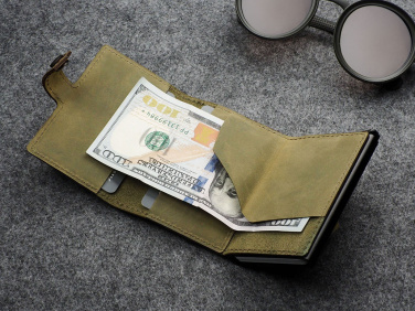 Logotrade promotional gift image of: RFID wallet - Hunter Leather 2109284