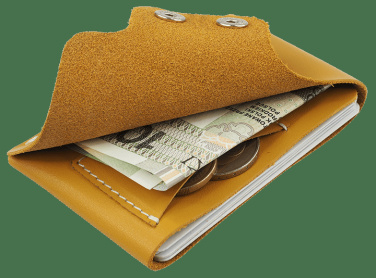 Logo trade advertising products image of: Wallet 384131