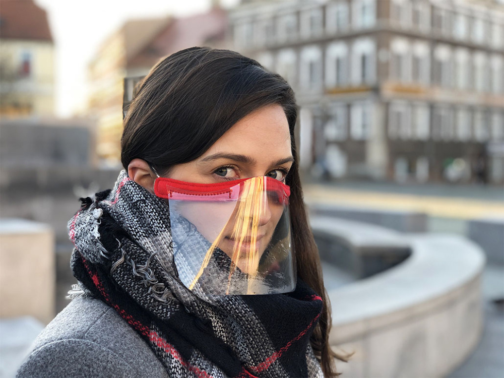 Logotrade promotional gifts photo of: KALIPSO clear face shield-mask for mouth and nose 1447162