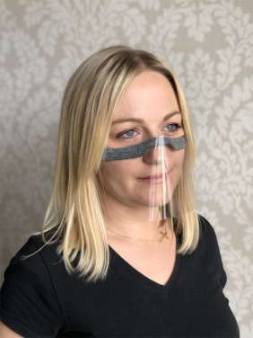 Logo trade corporate gift photo of: KALIPSO clear face shield-mask for mouth and nose 1447162