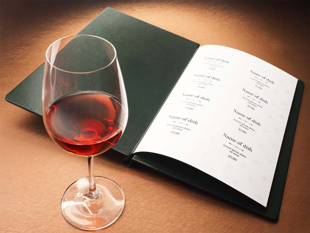 Logo trade promotional giveaways image of: Menu cover 1229320