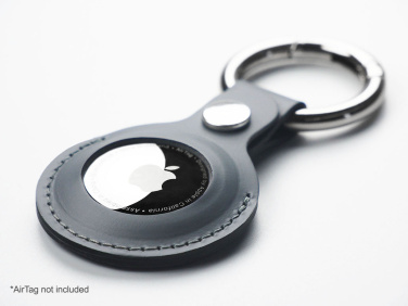 Logo trade business gifts image of: Keyring with holder for AirTag 1914094