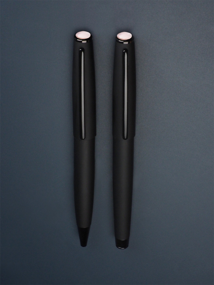 Logotrade advertising products photo of: Opal stone Pen set 1286036