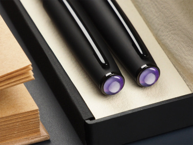 Logo trade promotional item photo of: Amethyst Pen set  1288036