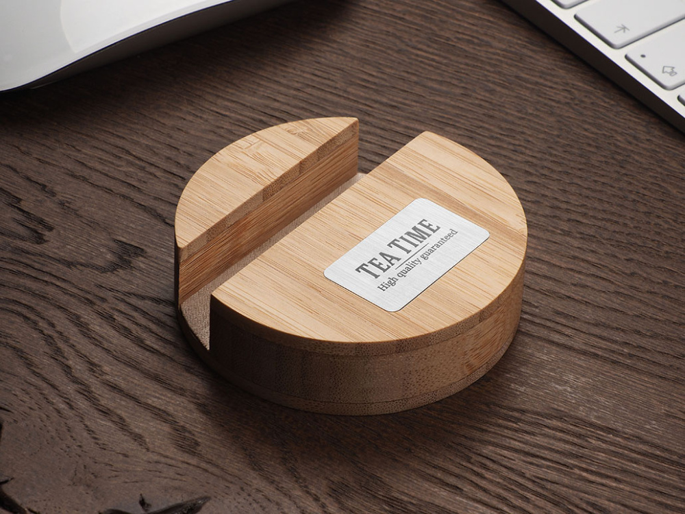 Logo trade promotional products picture of: Wooden telephone stand 1833292