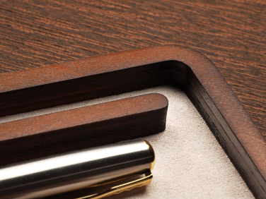 Logo trade promotional items image of: Wooden desk organiser 1818121