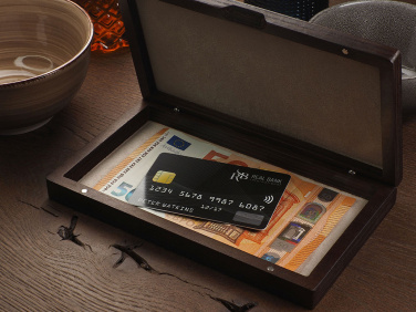 Logotrade promotional gift picture of: Wooden bill box 1816121