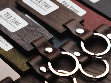 Logo trade promotional gifts picture of: Wooden keyring 1853121