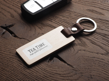 Logotrade promotional giveaway image of: Wooden keyring 1853121
